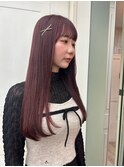 レイヤーロング×ラベンダーピンク　　艶髪/美髪