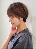 ショートボブ髪型30代40代50代前髪あり前髪なし面長丸顔【倉田】