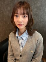 チル 福井駅前店(Chill)&nbsp;福井駅前レイヤーカットブリーチなしミディアムレイヤー学生