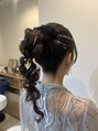 ヘアコレクション アンジュ(Hair collection Unge) ポニーテール編み下ろし。列席ヘア<名駅><7時早朝OK>