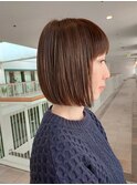 パツッとボブ/ショートカット/ショートヘア/20代/30代/40代