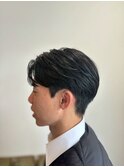 黒髪ジェントルマン落着きと品のある大人スタイル/メンズカット