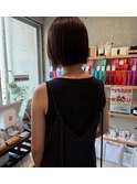 あごライン 切りっぱなし パッっとボブ