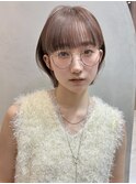 ブリーチなしカラー伸ばしかけヘア簡単スタイリング小顔ヘア