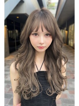 クーエフー(coo et fuu) 春色ロングレイヤー春◎ミルクティーベージュ×ふんわりパーマ