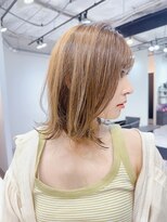 ファンナギンザ(FaNNa ginza)&nbsp;ミディアム/フェイスレイヤー/小顔/シースルー前髪/透明感カラー