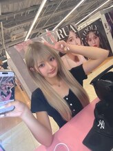 ギャラクシーアンブレラ 水戸店(GALAXY&BRELLA) ホワイトミルクティー×シールエクステ