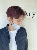 フィーリー ヘア デザイン 太田店(feAry)&nbsp;大人感ナチュラルなメンズパーマにブリーチなしのレッドカラー