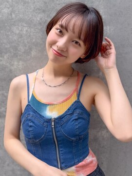 オーブ ヘアー ガーデン 渋谷店(AUBE HAIR garden) 20代・30代_ヘルシー_透明感ショート