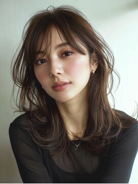 ハーツ(Heart's) セミロング×白髪ぼかしカラー30代40代50代60代