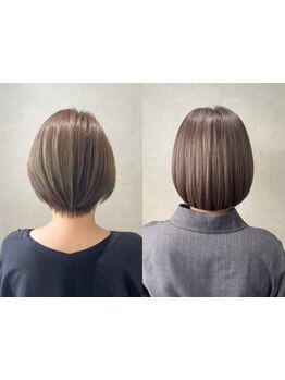 白髪を隠すのではなく“魅せる”時代へ。白髪ぼかし×ハイライトで、自然な立体感と透明感を♪