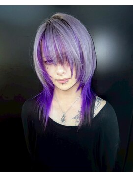 ヌル 原宿店(Null) アンブレラカラー/ケアブリーチカラー/レイヤーカット/ウルフ