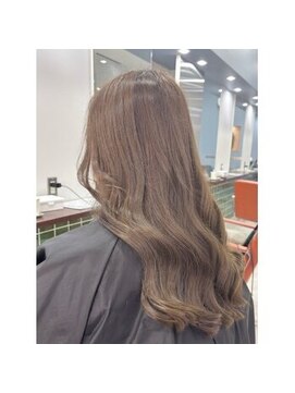 カラーハイライトハッシュカットレイヤーカットボブ髪質改善