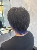 ブルーパープルインナーカラー