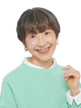 えがお美容室 【えがお美容室】60代以上の方に◎ハイライトショート