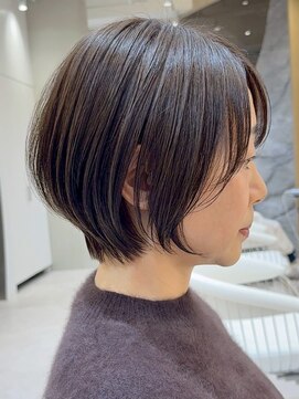 ソワネ 表参道(soigne) 表参道白髪ぼかしハイライトレイヤーボブアッシュグレージュ40代