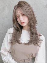 レア 新越谷(LEA) ナチュラルロングレイヤー × ベージュブラウン