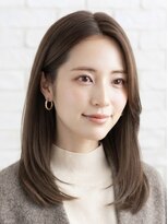 アイスバーグ ウェスト 清澄白河(eyesburg W/est)&nbsp;セミロング内巻きレイヤーまとまりやすいグレージュカラー