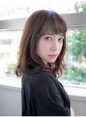 甘辛ミックス 斜めバング ニュアンスウェーブ★★