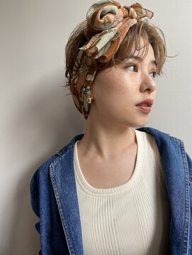 ブラウヘアアンドケア(care) くるっとショートターバンアレンジ