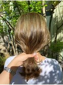 ハイライト×オリーブベージュ