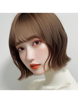 ロット 横浜(lot) 韓国風外ハネボブ×メルティカラー[横浜駅]