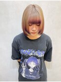 姫カットに裾カラー