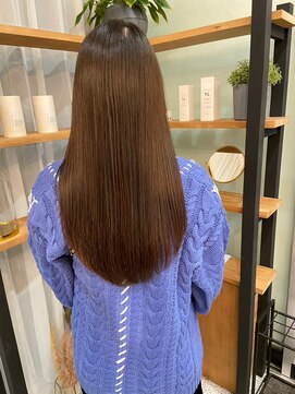 ジーナ セントラル銀座(Zina) ツヤ感カラー＊髪質改善＊マロンブラウン【ZinaCENTRAL】