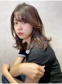 インナーグレージュ/マチルダボブ/前髪/ピンクベージュ/錦糸町