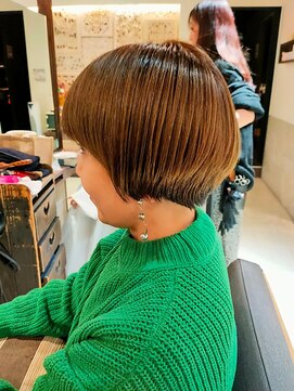 ヘアリゾート粋 ティガ 池袋店(tiga) ショートボブ/ライトブラウン