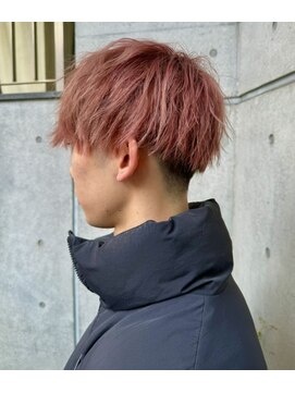 メロン 恵比寿(MERON) 《MINAMI》men's刈り上げマッシュ&カシスレッドカラー