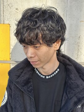 ニアウ 高崎店(Niau) マッシュウルフニュアンスシャドウ波巻きショートツイスパパーマ