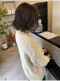 コテ巻き風デジタルパーマミディアムパーマボブパーマ