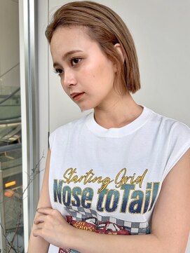 ミンクス渋谷スマートサロン(MINX shibuya smart salon) シアーカラー ショート 姫カット ダークアッシュ 魅力倍増カール