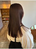 [佐賀/艶ロング/艶カラー/質感ストレート/セミロング]