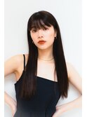 艶黒髪ロング×ワイドバング