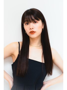 ベンジー オウン 代々木上原店(benji own) 艶黒髪ロング×ワイドバング