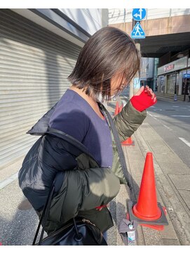 クプラ(Qpula) 【qpula 久芳未鈴】ハイライトカラー/透明感カラー/ボブ