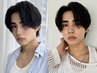 men'sカット+トリートメント　￥6050 清潔感◎センターパートにお勧め/men's