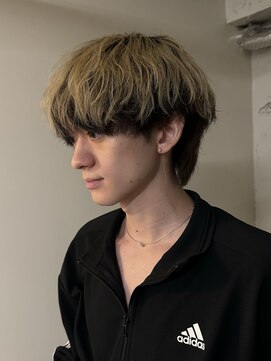 ノラ シブヤ(NORA) 【永田】メンズミディアム×アンブレラカラー×ダウンパーマ