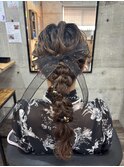ポニー編みおろし