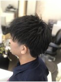 メンズ束感ショート爽やかツーブロック