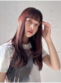 【over hair】エアリーロング×サラ艶×マロンブラウン