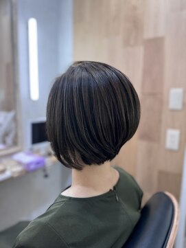 ハサミバイアトリエナガノ 千葉(8sami by atelier nagano) デザインカラー/レイヤーカット/ウエットヘア/オリーブベージュ