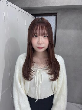 スウィープ(sweep) レイヤーカット×オリーブベージュ