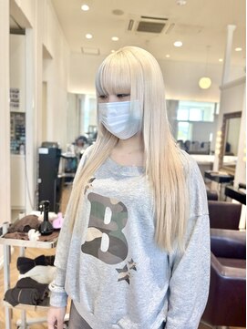 コワファースト  させぼ五番街店(COIFF1RST) ブロンド×ミズイロ