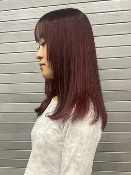 ロックス バイ マグ 松本(rocks BY MAG) チェリーレッド暖色カラーボルドーワインレッド春カラー