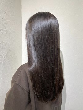 ヘアー ホスピタル ソアン(hair hospital soan) ロング　× オリーブグレージュ