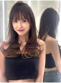 ロングレイヤー×透明感カラー