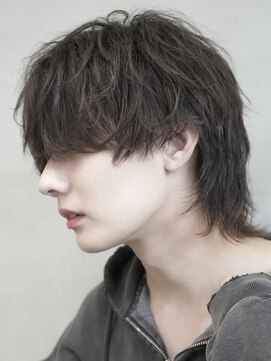 フィフス(fifth) 原宿マッシュウルフヘアルーズパーマシャドウパーマ刈り上げ黒髪